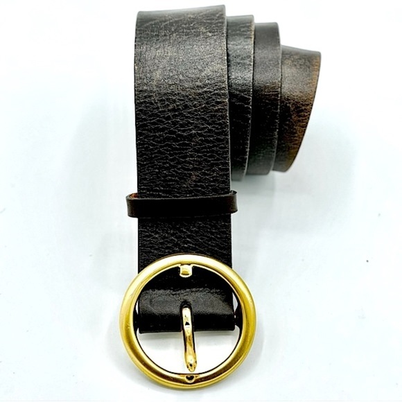 Talbots Leather Belt with Brass Buckle, Style number 6125, Made in the US, Small - Picture 1 of 14